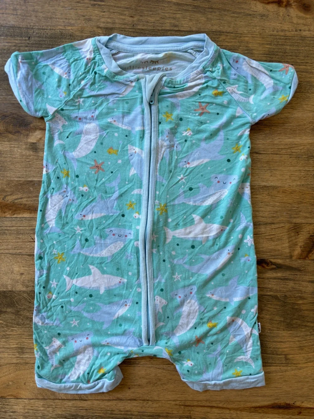 Little Sleepies - Shark Soiree Bamboo Viscose Zippy